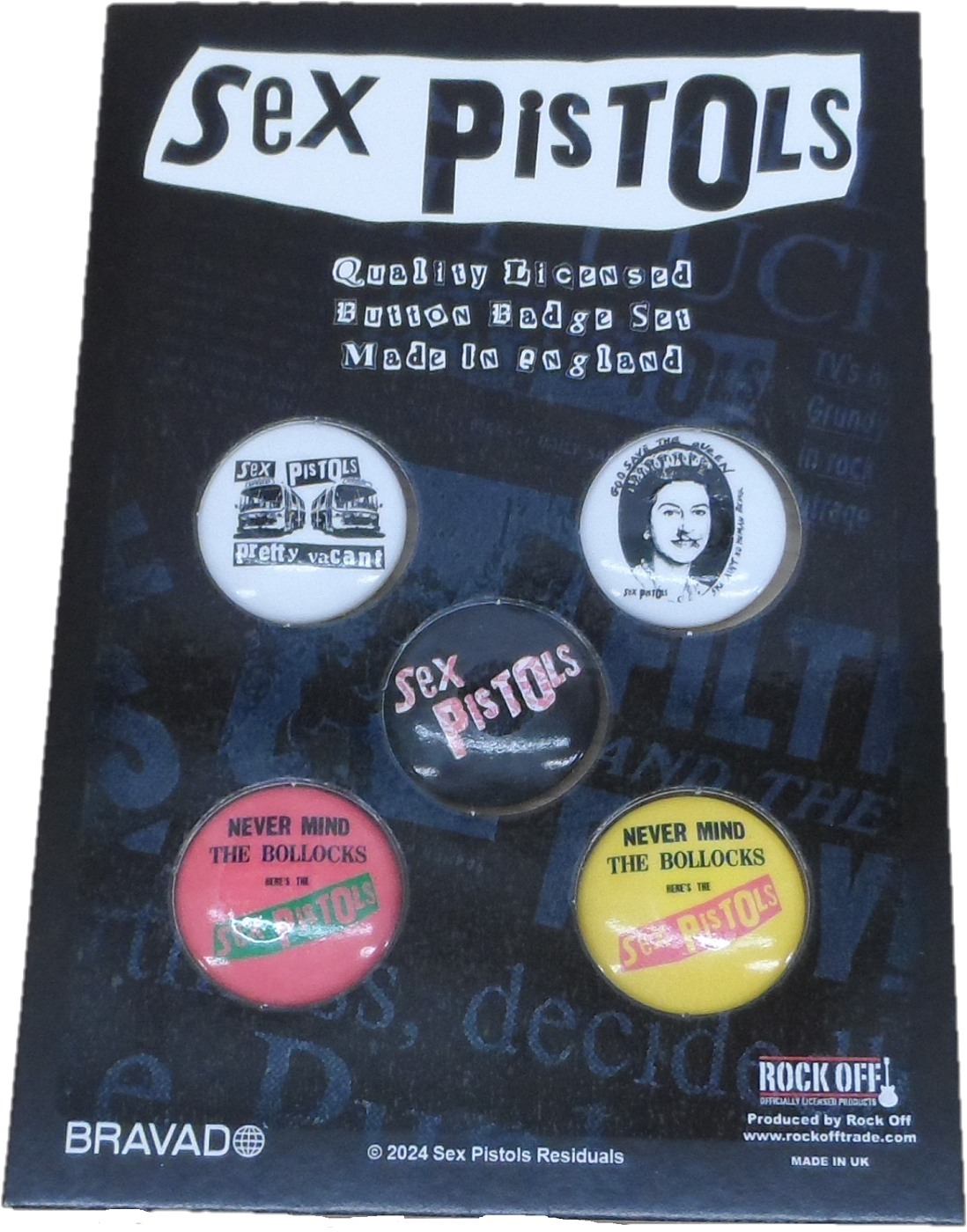 Sex Pistols Nmtb Button Badge 5 Pack Set Mazeys Uk 1055