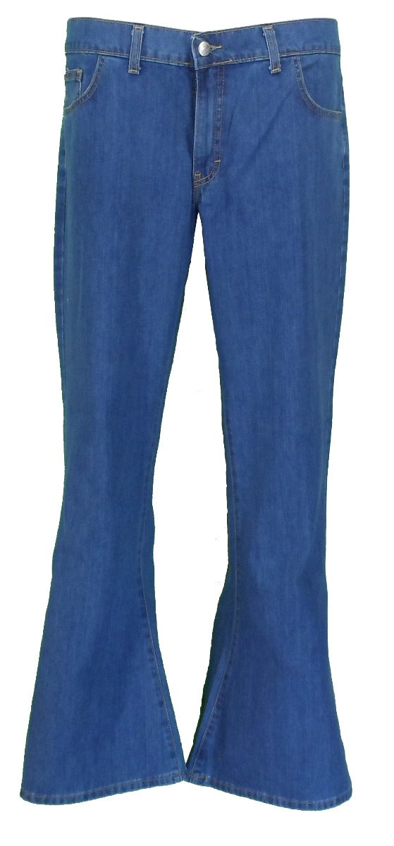60s 70s Denim BELL BOTTOM Bellbottoms Flared FLARES Jeans Retro Pants ROCK  MC249 