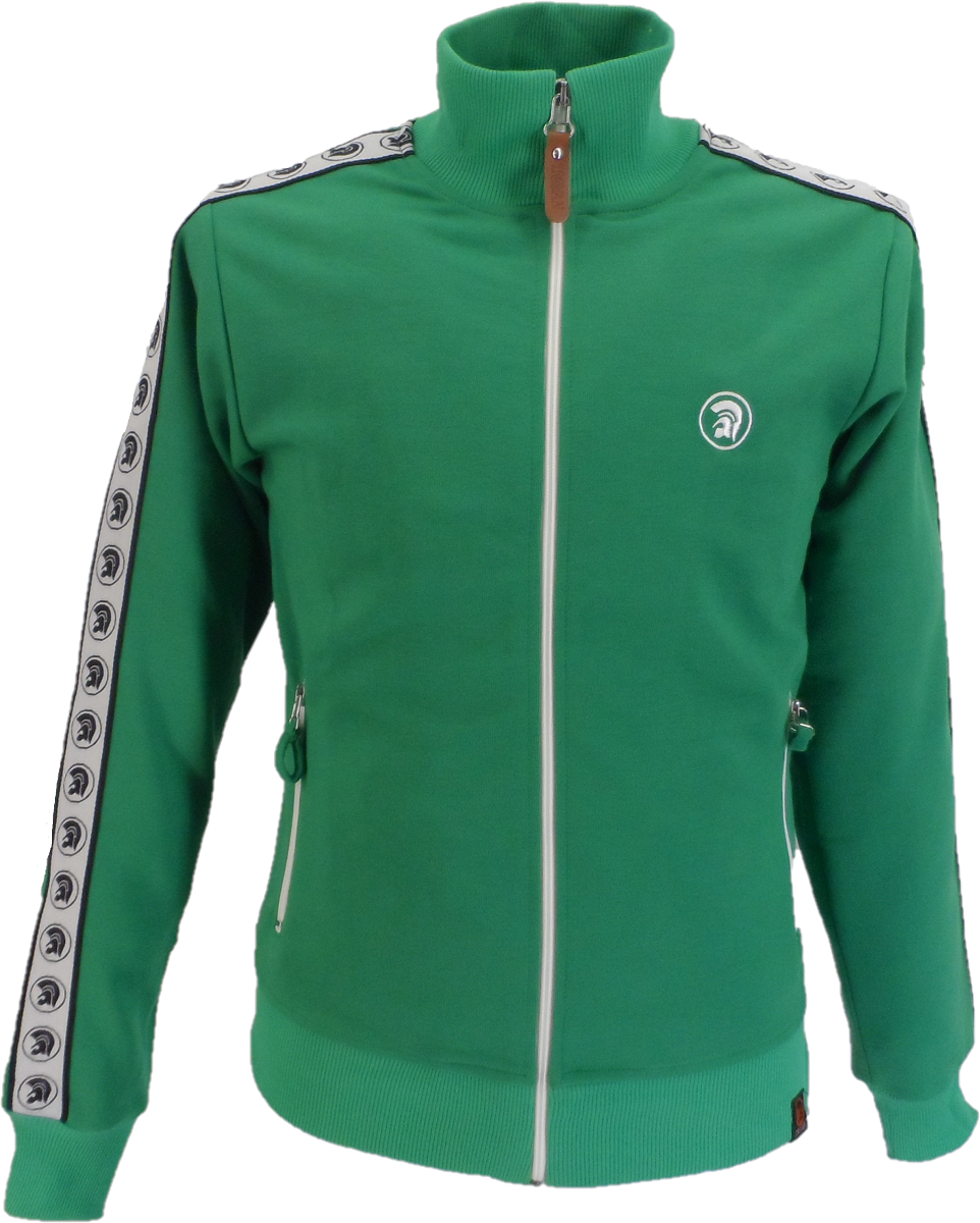 Mens green track clearance top