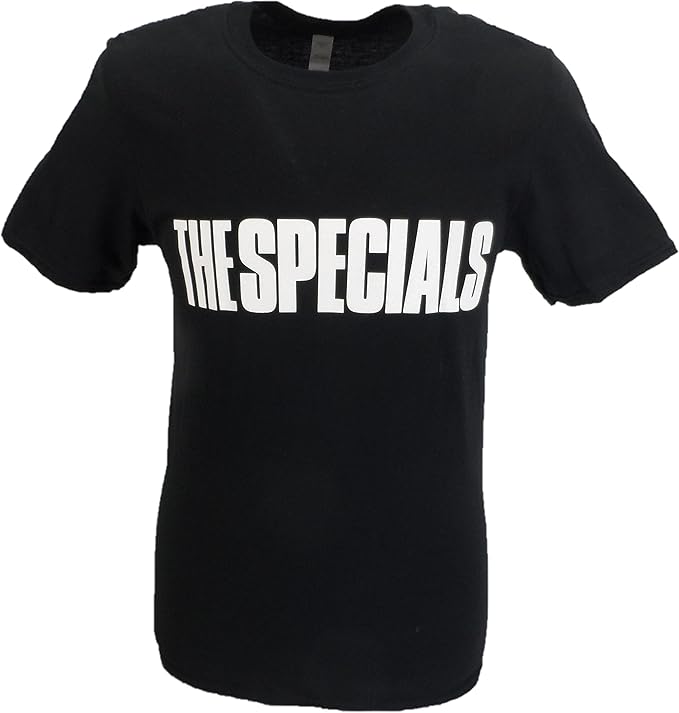 Mens Black Official The Specials Block Logo T Shirt