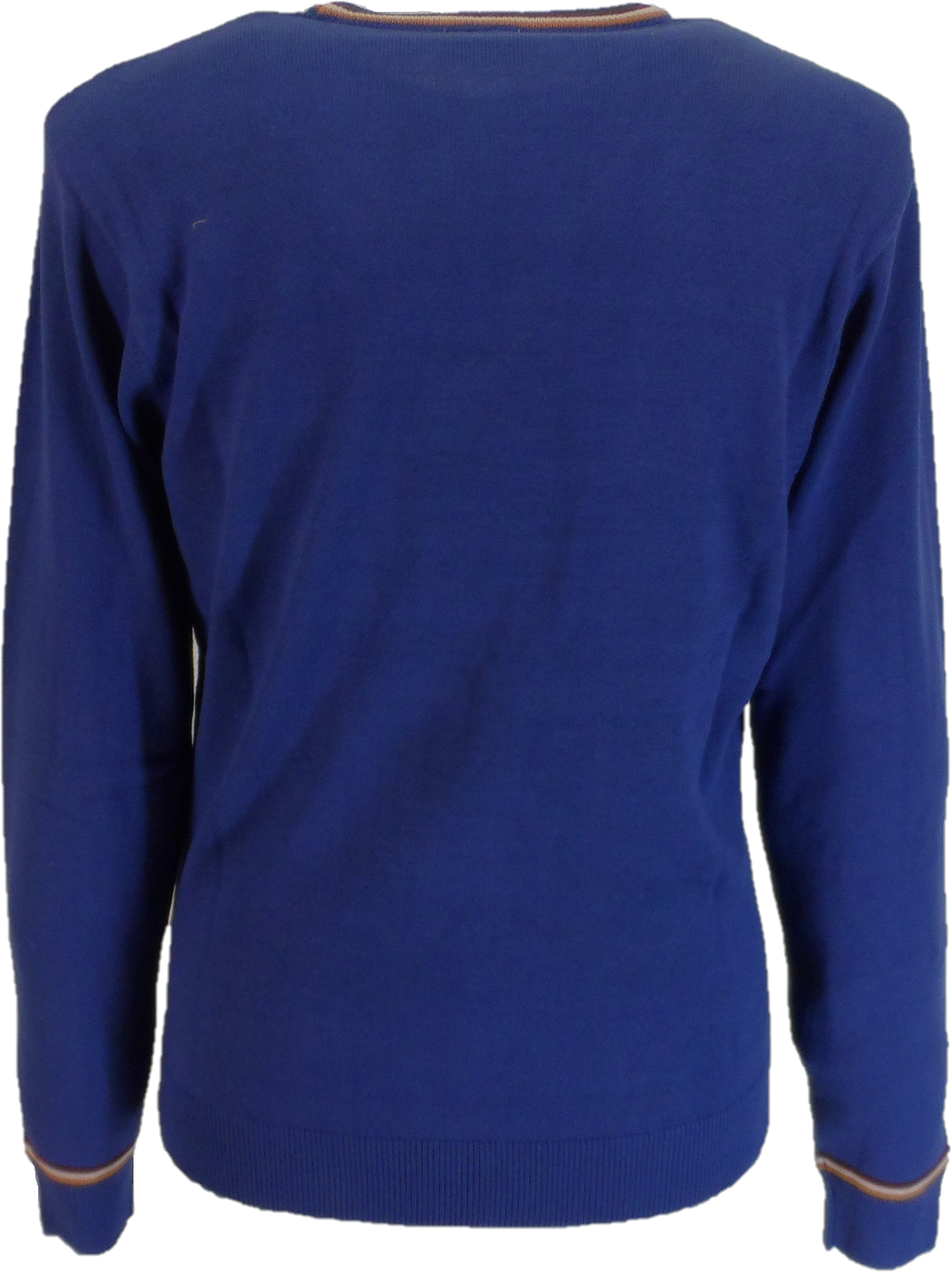 Gabicci Mens Marlon Retro Storm Blue Jumper