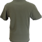 Trojan Mens Army Green Plain Badged 100% Cotton T-Shirt