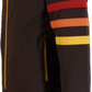 Trojan Mens Chocolate Brown Stripe Sleeve Retro Track Tops