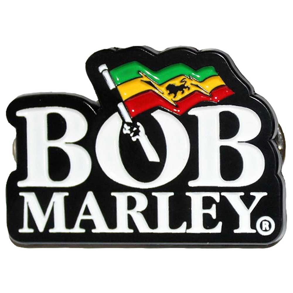 Bob Marley Metal with Enamel Infill Badges