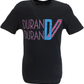 Mens Black Official Duran Duran Logo T Shirt