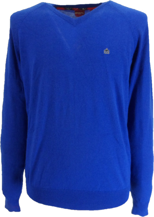 Merc Mens Conrad Royal Blue Knitted Jumper