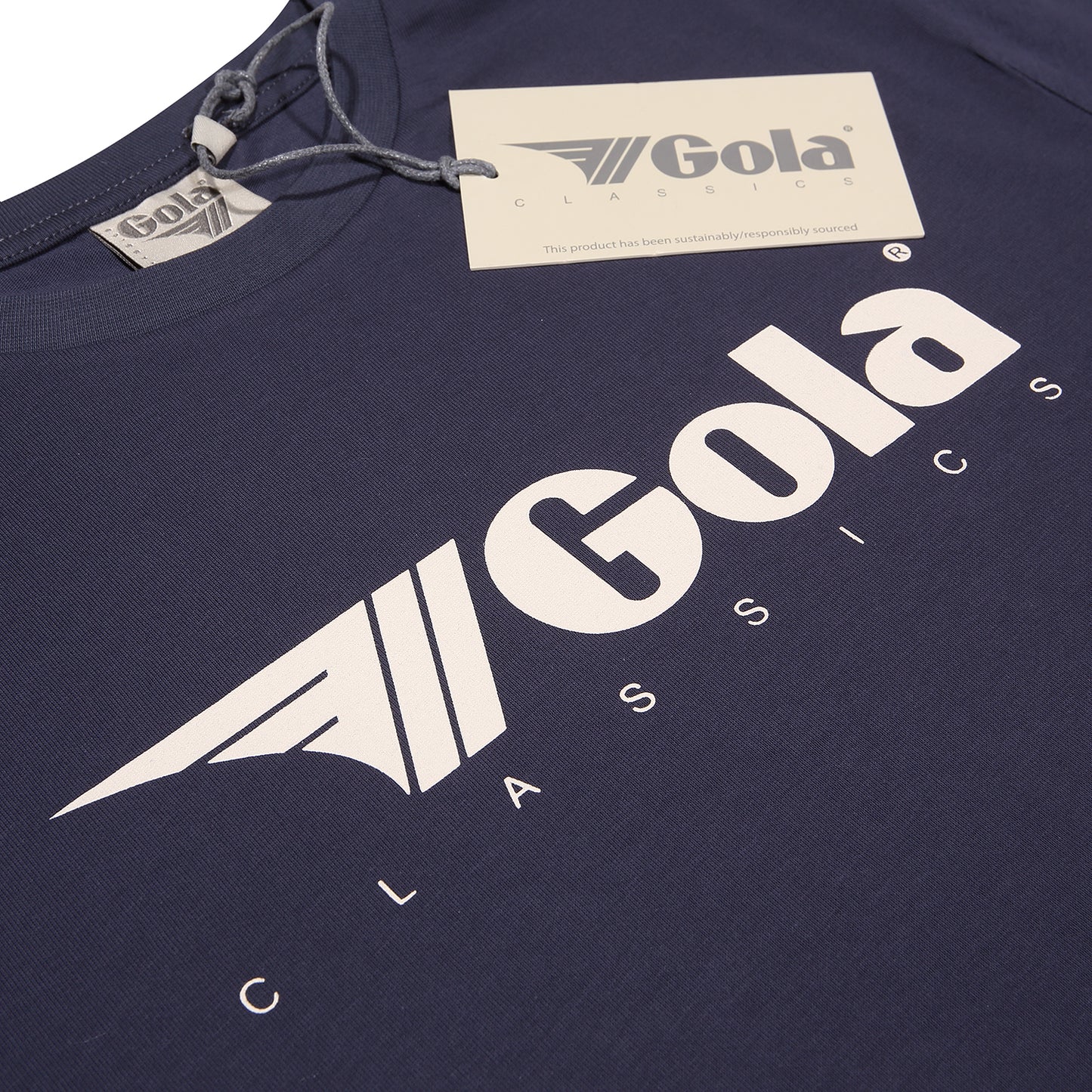 Gola Mens Navy Blue Retro Logo T Shirt