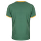 Gola Mens Green/Gold Retro Ringer T Shirt