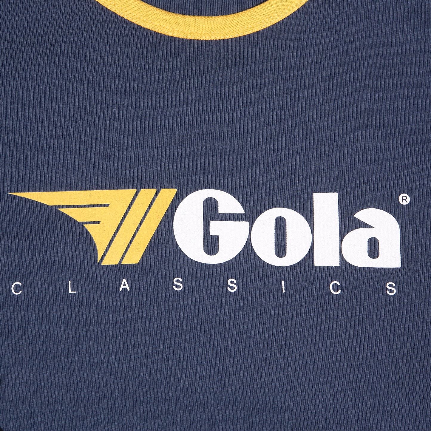 Gola Mens Navy/Gold Retro Ringer T Shirt