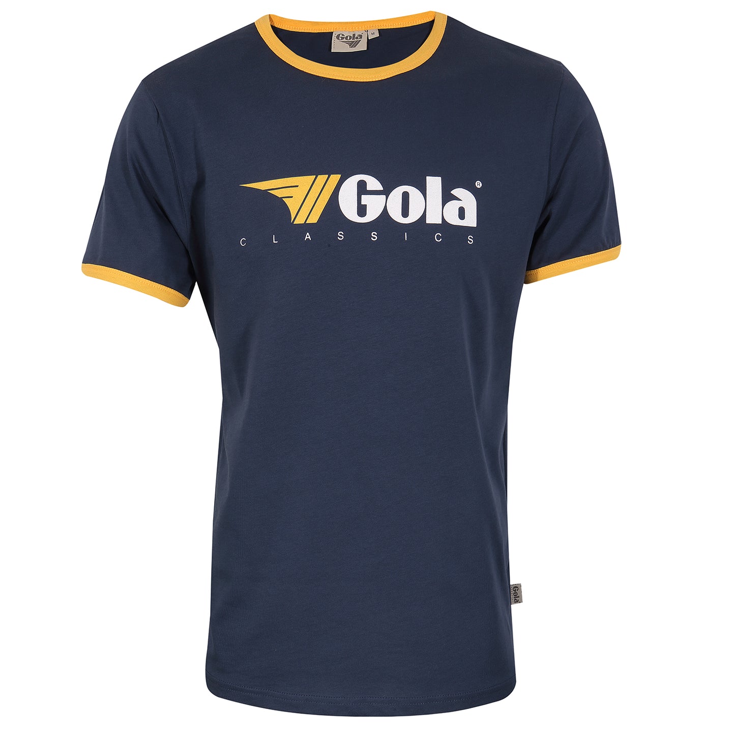 Gola Mens Navy/Gold Retro Ringer T Shirt