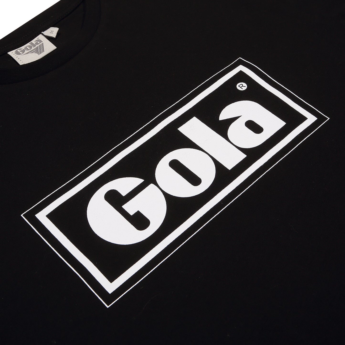 Gola Mens Black Text Box T Shirt