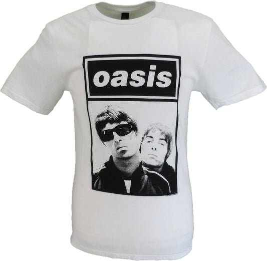 Mens Official Licensed Oasis 25 Noel and Liam Boxed T Shirt