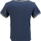 Ska & Soul Mens Blue Diamond Retro Knitted Polo Shirts