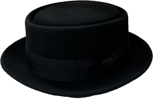 Mens Classic 100% Wool Porkpie Hats