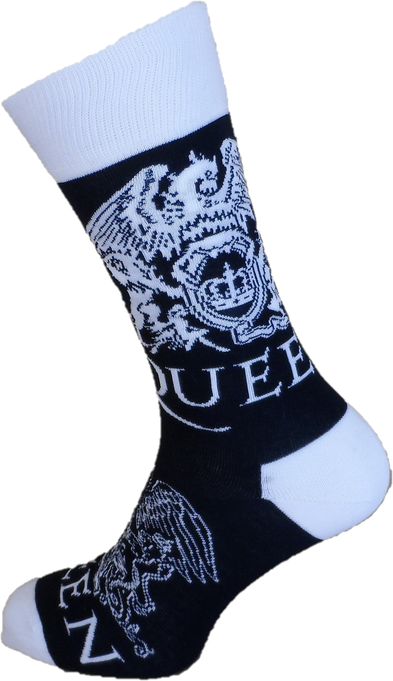 Mens Officially Licensed Queen Logo Socks