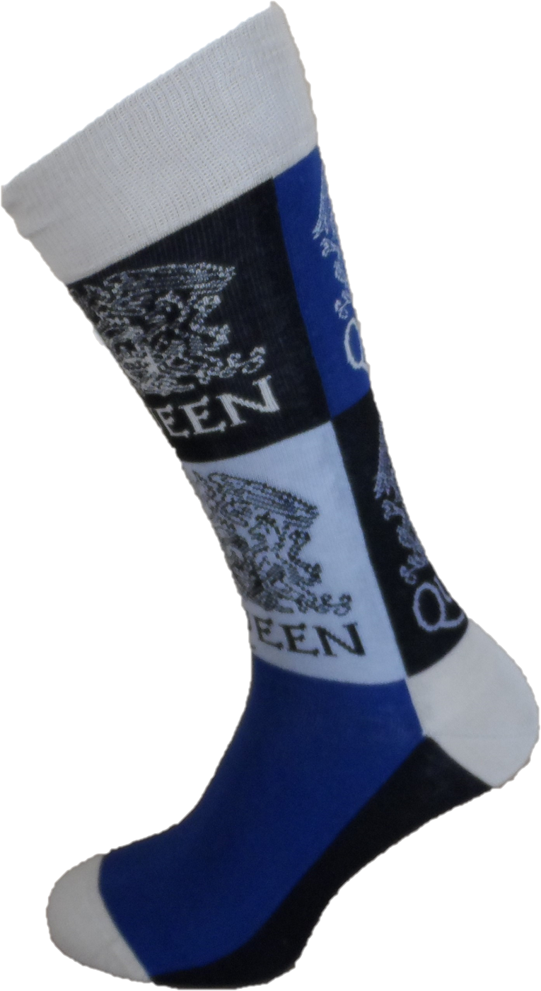 Mens Officially Licensed Queen Logo Socks