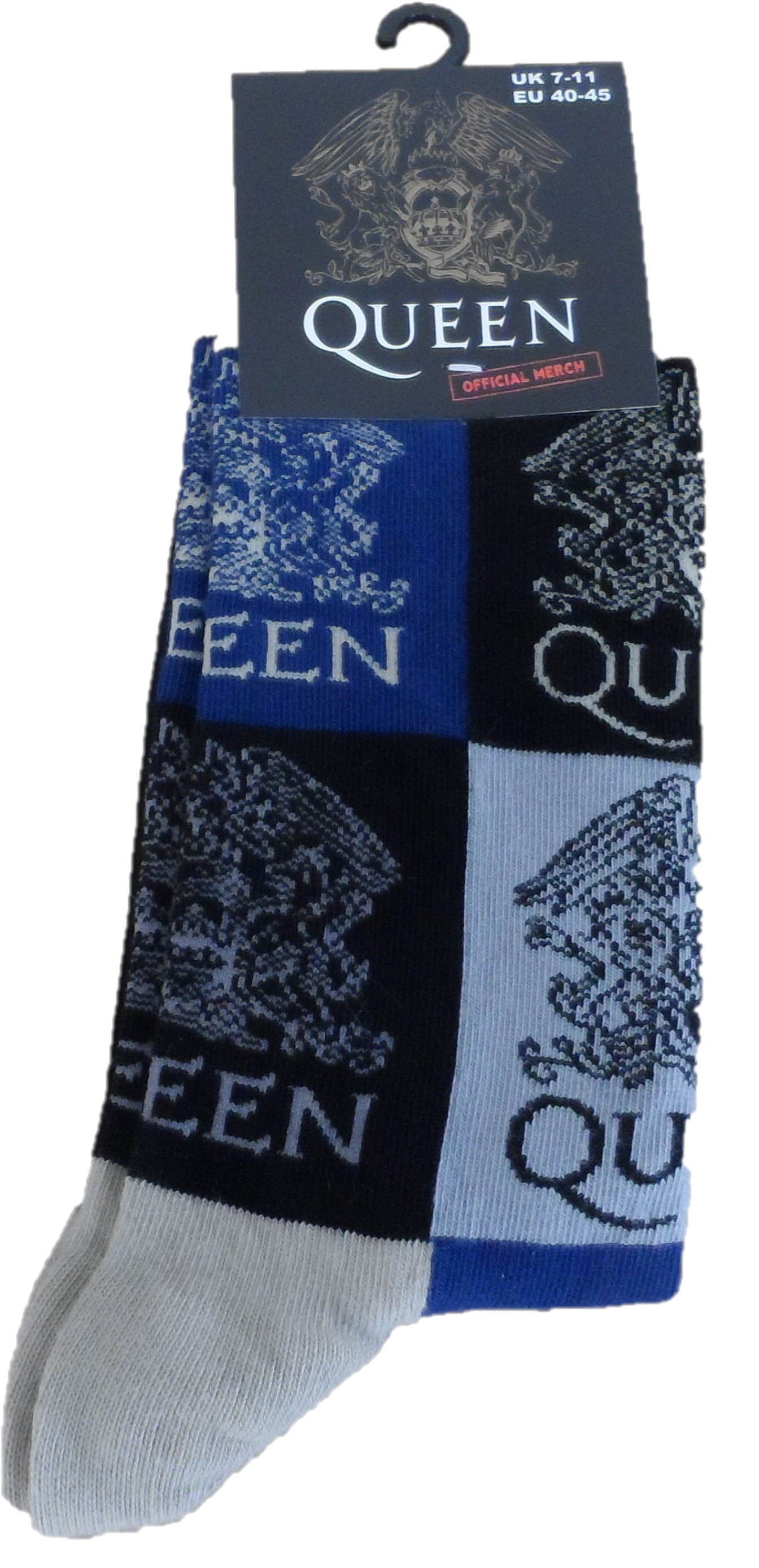 Mens Officially Licensed Queen Logo Socks