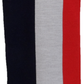 Mazeys Mens Red White and Blue Retro Knitted Collage Scarf