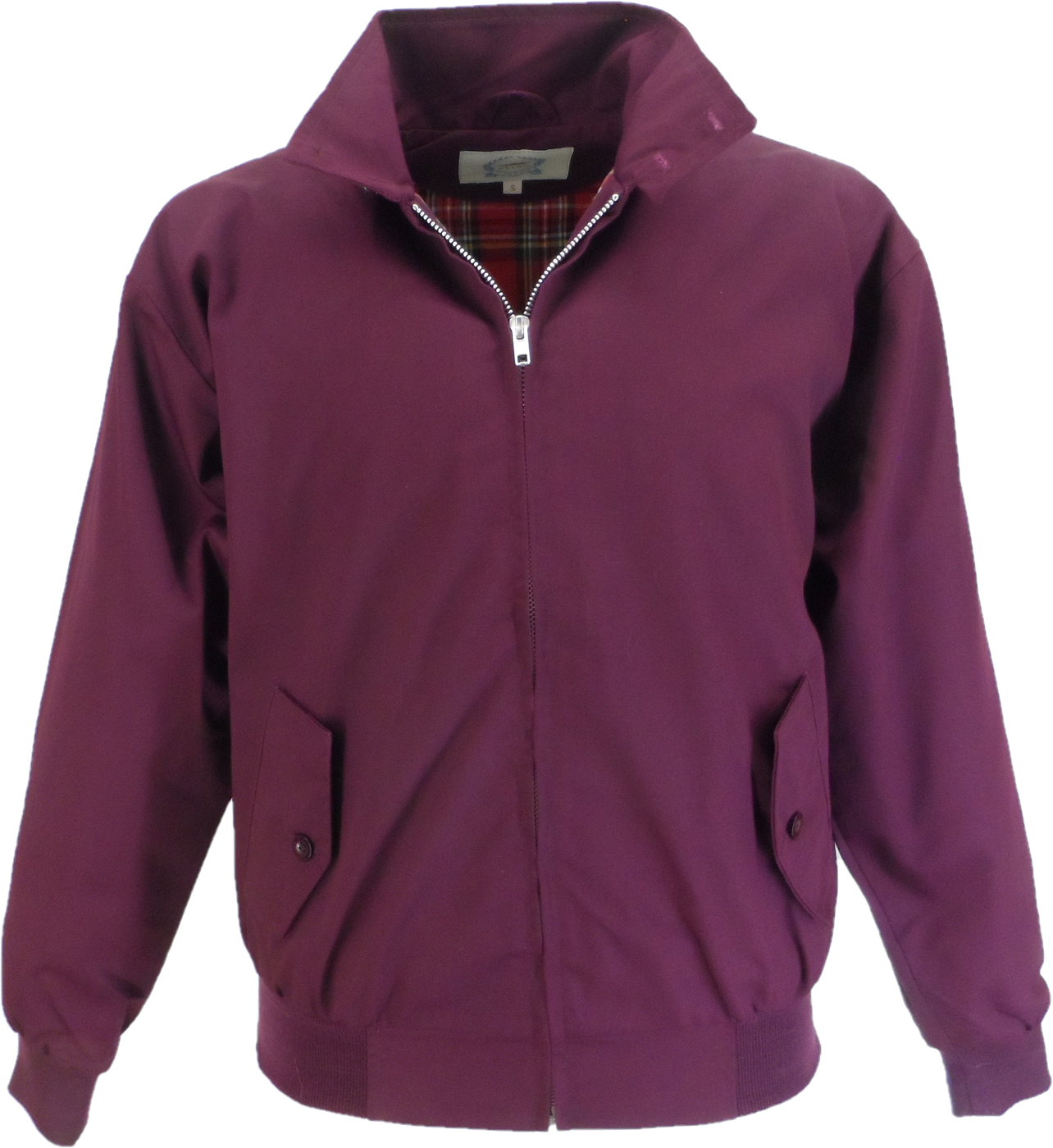 Relco Mens Deep Burgundy Harrington Jacket