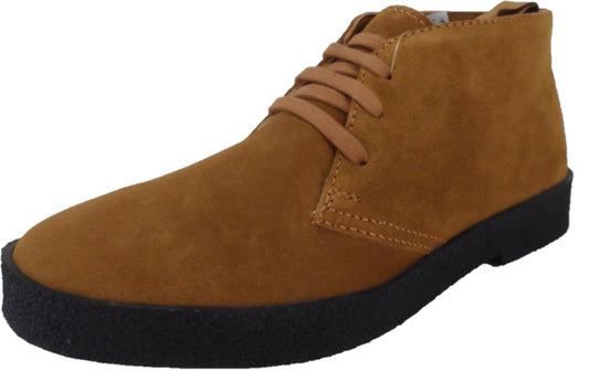 Roamers Mens Real Suede Sand/Tan Retro McQueen Desert boots