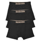 Lambretta Mens Black 3 Pair Pack of Boxer Shorts