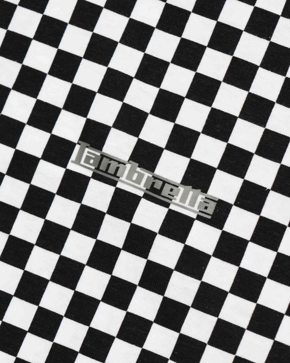 Lambretta Mens Black/White Checkerboard Polo Shirts