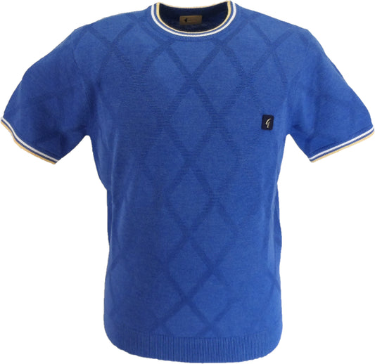 Gabicci Mens Santino Retro Sapphire Blue Jumper