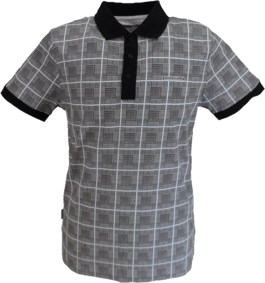 Lambretta Mens Big Check Polo Shirts