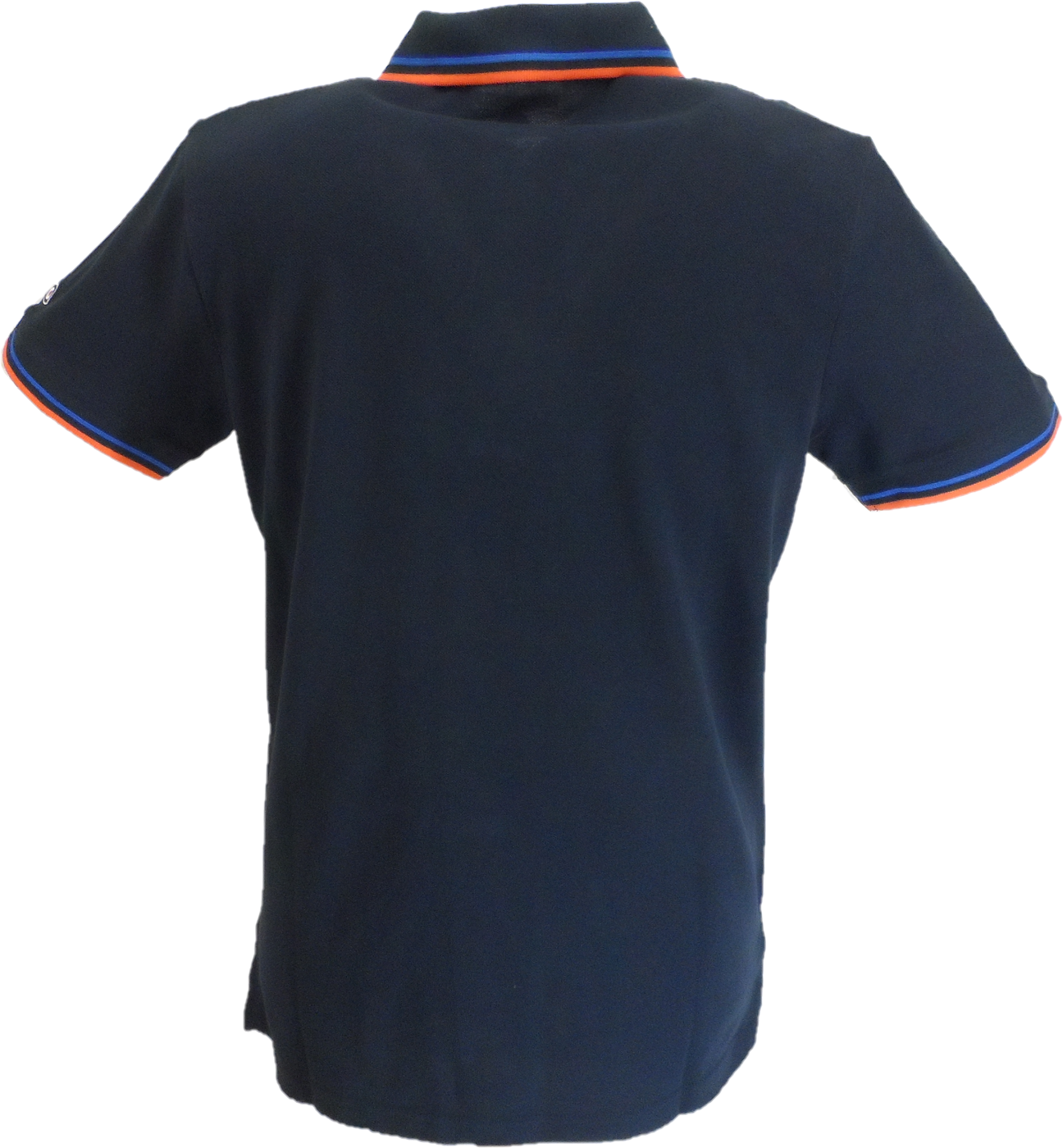 Lambretta Navy Blue Retro Target Logo Twin Tipped Polo Shirts