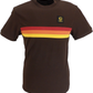 Trojan Mens Brown Retro Pique T Shirt