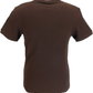 Trojan Mens Brown Retro Pique T Shirt