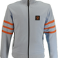 Trojan Mens Powder Blue Sleeve Stripe Zip Track Tops