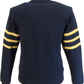 Trojan Mens Navy Blue Sleeve Stripe Zip Track Tops