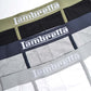 Lambretta Mens Black/Grey/White 3 Pair Pack Boxer Shorts