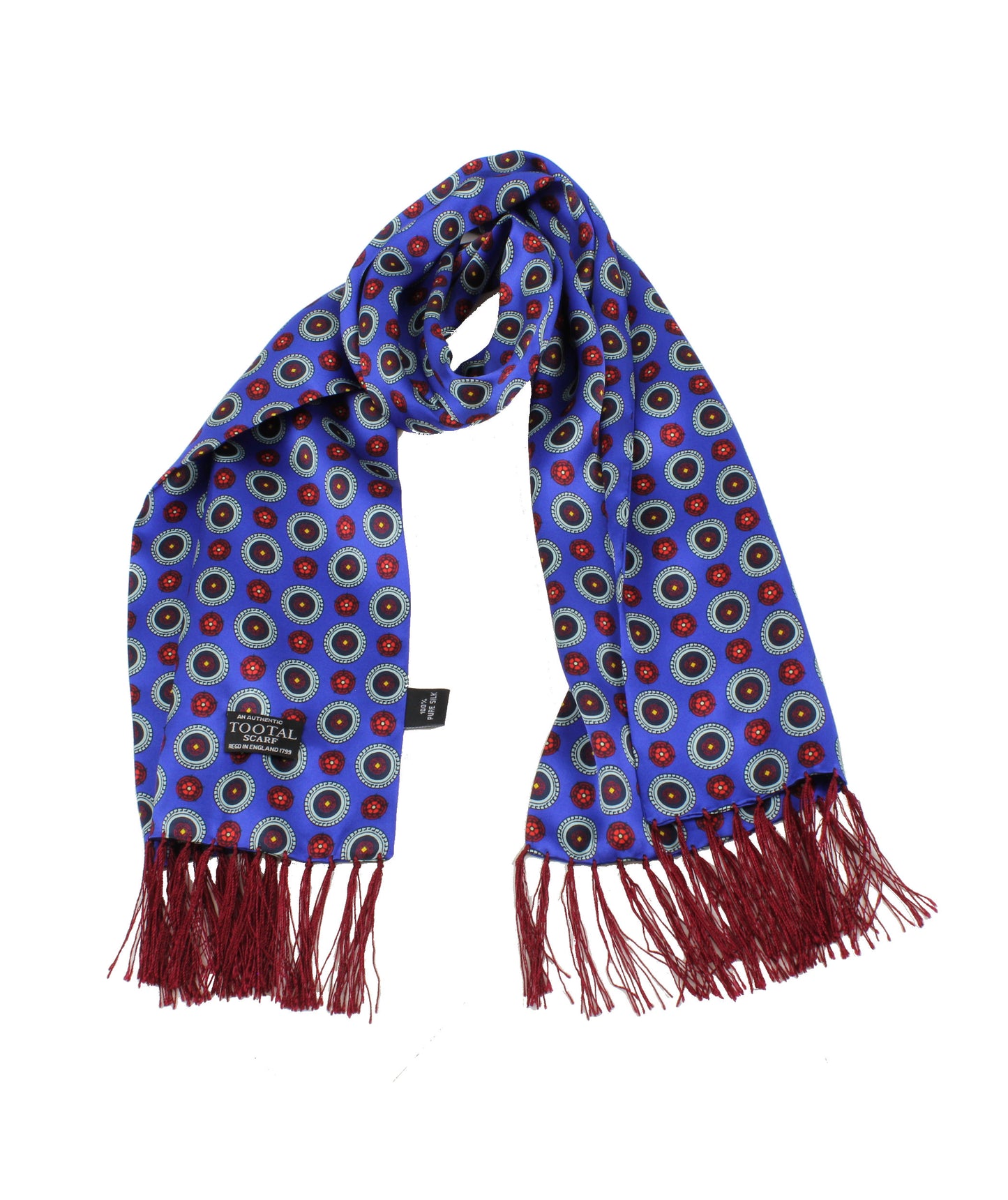 Tootal Mens Retro Geo Print 100% Silk Scarves