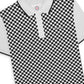 Lambretta Mens White/Black Checkerboard Polo Shirts