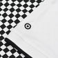 Lambretta Mens White/Black Checkerboard Polo Shirts