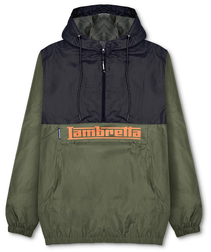 Lambretta Mens Green/Black Overhead Scooter Jacket