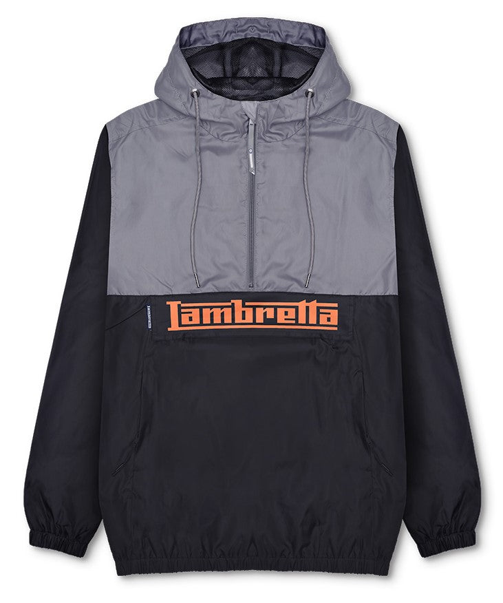 Lambretta Mens Black/Grey Overhead Scooter Jacket