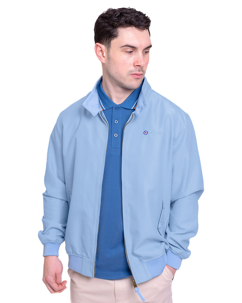 Lambretta Powder Blue Showerproof Harrington Jacket XX Large Blue