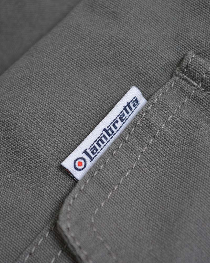 Lambretta Mens Grey Retro Fishtail Parka