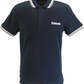 Lambretta Navy Retro Target Logo 100% Cotton Polo Shirts