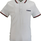 Lambretta White/Red/Navy/Grey Retro Target Logo 100% Cotton Polo Shirts