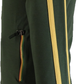 Trojan Mens Army Green Twin-Stripe Contrast Zip Retro Track Tops