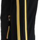 Trojan Mens Black Twin-Stripe Contrast Zip Retro Track Tops