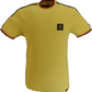 Trojan Mens Mustard Yellow Tipped Pique T Shirt