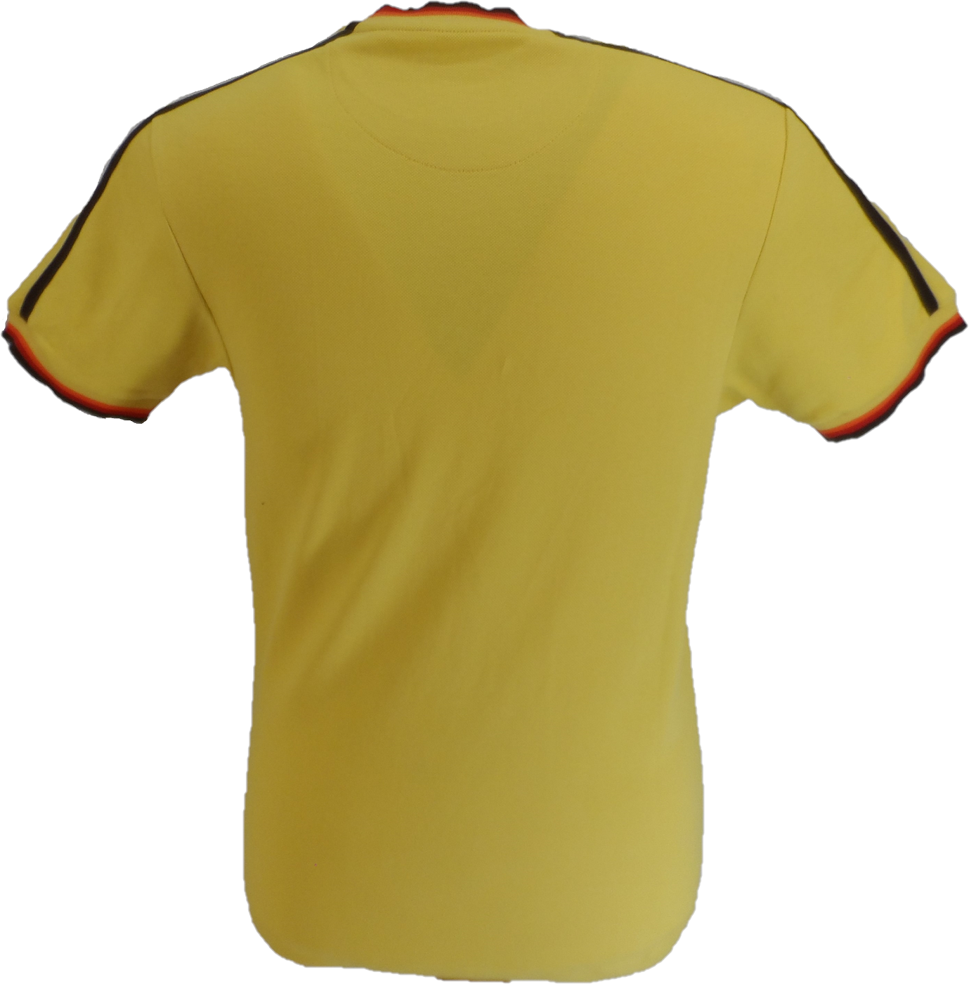 Trojan Mens Mustard Yellow Tipped Pique T Shirt