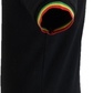 Trojan Mens Black Rasta Tipped Pique T Shirt