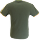 Trojan Mens Army Green Tipped Pique T Shirt