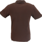 Trojan Mens Chocolate Brown Racing Stripe Polo Shirt